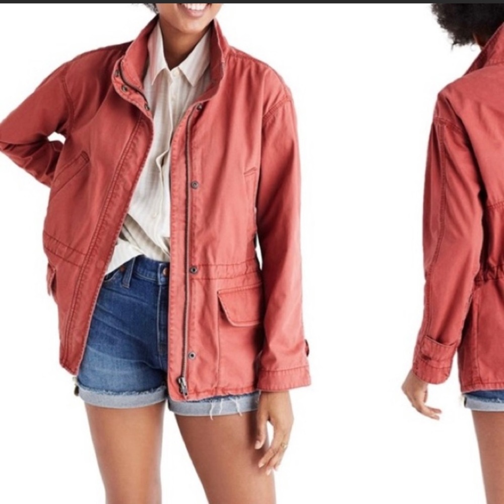 Madewell Anorak Prospect Cotton Drawstring Jacket